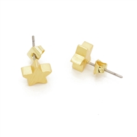 Gold Small Star Earrings