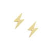 Gold Lightning Bolt Earrings