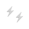 Silver Lightning Bolt Earrings