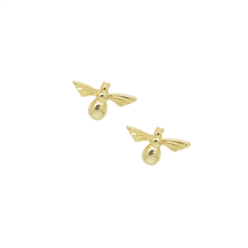 Gold Little Bee Earrings