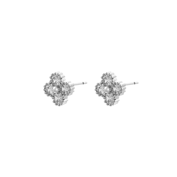 Crystal Clover Earrings