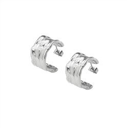 Textured Hoop Earrings