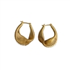 Gold Wire Hoop Earrings