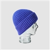 Ribbed Cashmere Blend Beanie Hat in Royal Blue - HTN02R