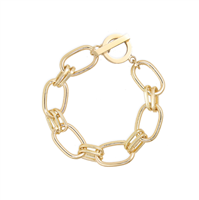 Gold Twin Loop Bracelet