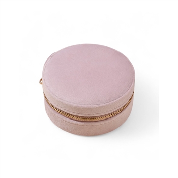 Velvet Jewellery Case in Pink