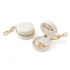 Mini Bag Charm Jewellery Case in Cream