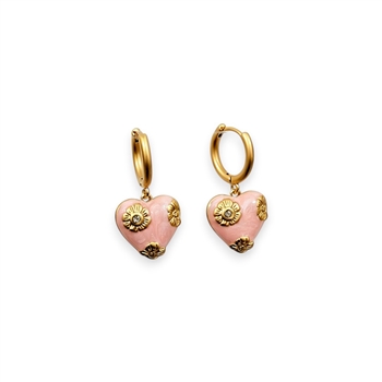 Heart Huggie Earrings