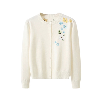 Floral Embroidered Cardigan