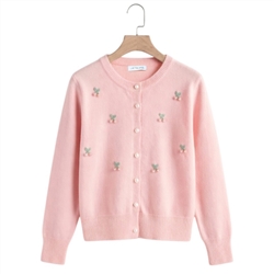 Cherry Applique Cardigan