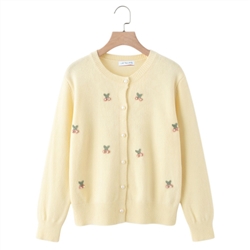 Cherry Applique Cardigan