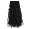 Ruffle Skirt in Black