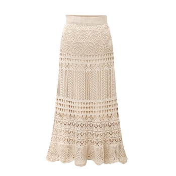 Cream Crochet Skirt