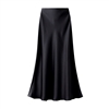 Black Satin Slip Skirt