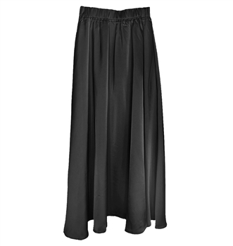 Satin Skirt in Black