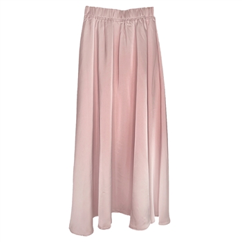 Satin Skirt in Dusky Pink