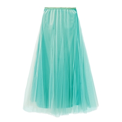 Aqua Tulle Layer Skirt