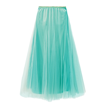 Aqua Tulle Layer Skirt