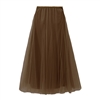 Bitter Chocolate Tulle Layer Skirt