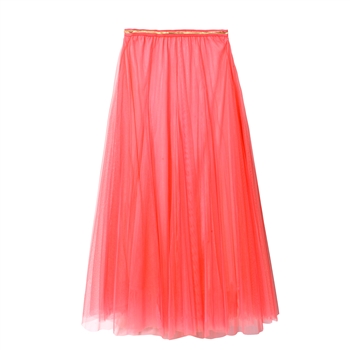 Coral Tulle Layer Skirt