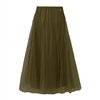 Olive Tulle Layer Skirt