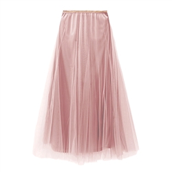 Soft Pink Tulle Layer Skirt