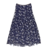 Navy Camo Print Tulle Layer Skirt