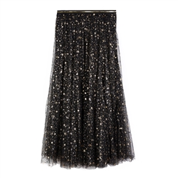 Black Starburst Tulle Skirt