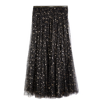 Black Starburst Tulle Skirt