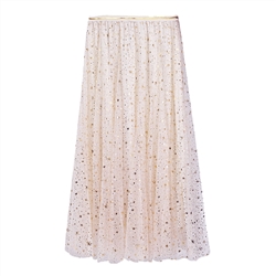 Powder Starburst Tulle Skirt
