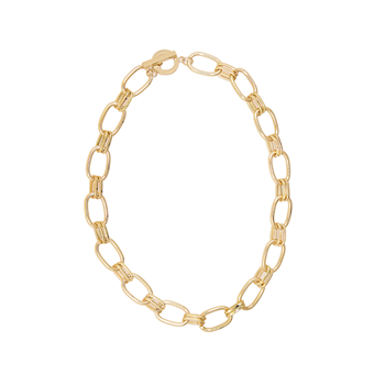 Gold Twin Loop Necklace