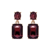 Burgundy Gem Earrings