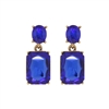 Royal Blue Gem Earrings
