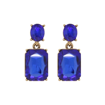 Royal Blue Gem Earrings