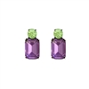 Mini Lilac Gem Earrings