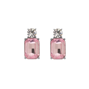 Mini Pink Gem Earrings
