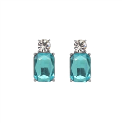 Mini Turquoise Gem Earrings