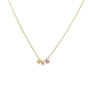 Gold Triple Star Necklace