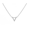 Silver V Necklace