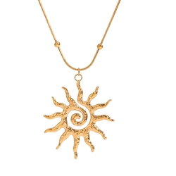 Spiral Sun Necklace