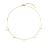 5 Mother of Pearl Flowers Necklace