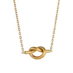 Knot Necklace in Gold