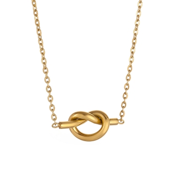 Knot Necklace in Gold