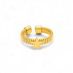 ridged band ring