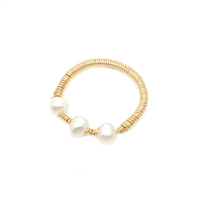 Freshwater Trio Pearl Ring