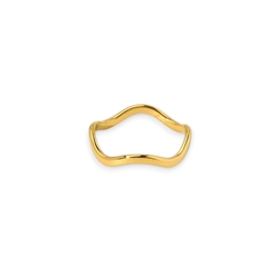 Wave band ring