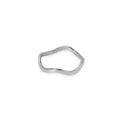 Wave band ring
