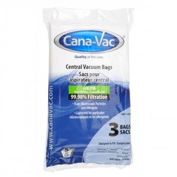 Cana-Vac 5-Ply HEPA Bags (3-Pack)