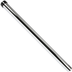 Cen-Tec Chrome Friction Fit Unslotted Wand with Black Nylon Collar