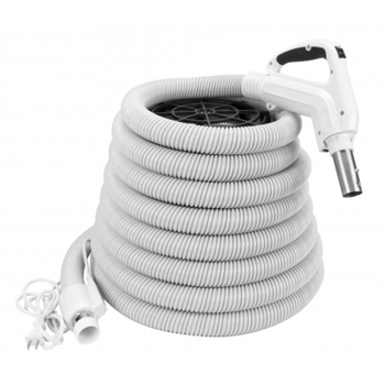 Cana-Vac 35' Dual Voltage Hose Assembly (Light Gray)